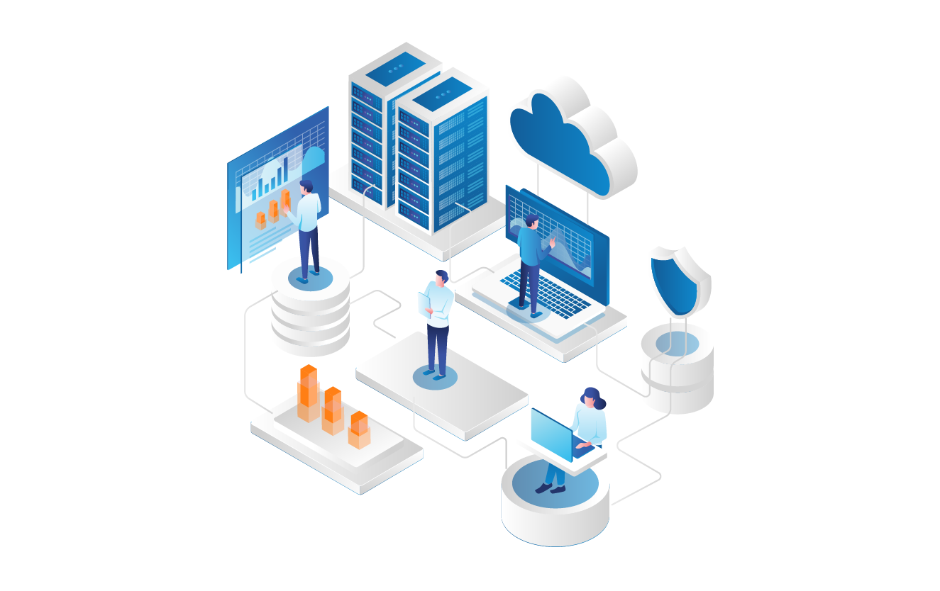 NIS2 & ISO 27001 compliance in cloud- en datacenteromgeving – illustratie Proud Innovations